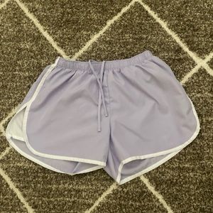 Champion Pastel Purple & White Women’s Athletic Shorts Size Small Sports Active